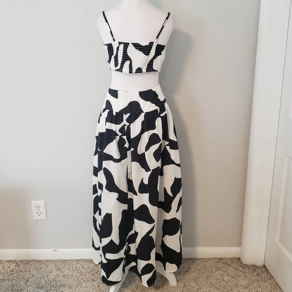 Abercrombie &‎ Fitch Womens Maxi Statement Dress LG PET Euro Summer Coastal Chic